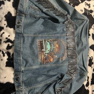 Heart like a truck Jean jacket XL
